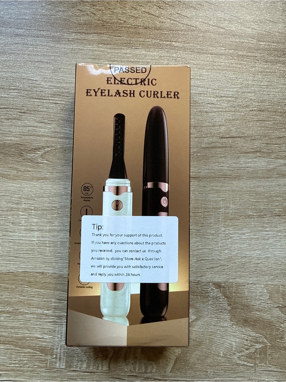 Electric Eyelash Curler - White & Black